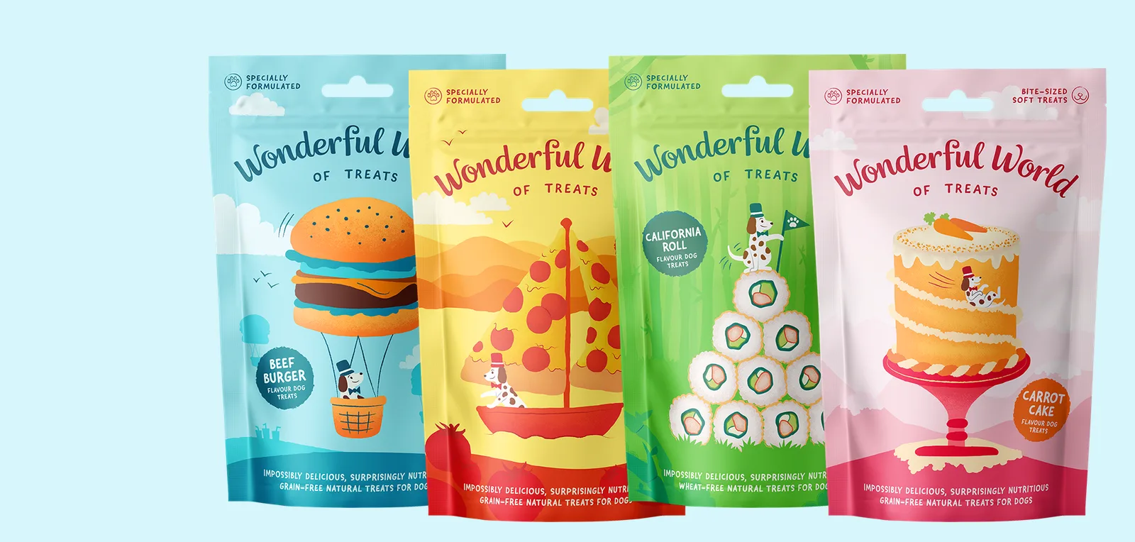 Snacks para perros Wonderful World of Treats
